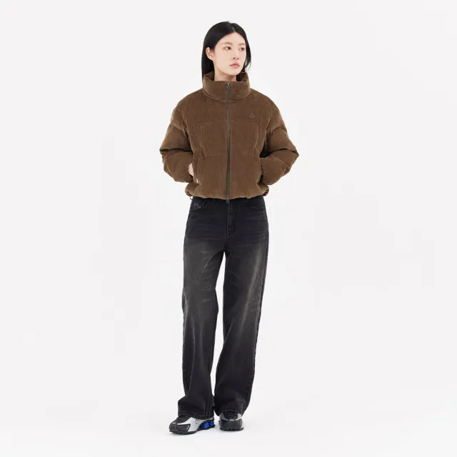 【Mark Gonzales】女裝 CLUV 燈芯絨短版 PADDED 外套-摩卡色