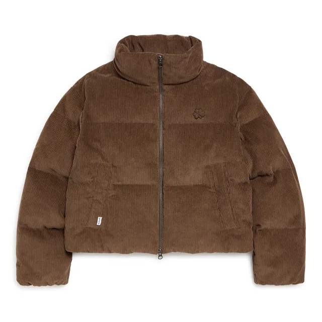 【Mark Gonzales】女裝 CLUV 燈芯絨短版 PADDED 外套-摩卡色