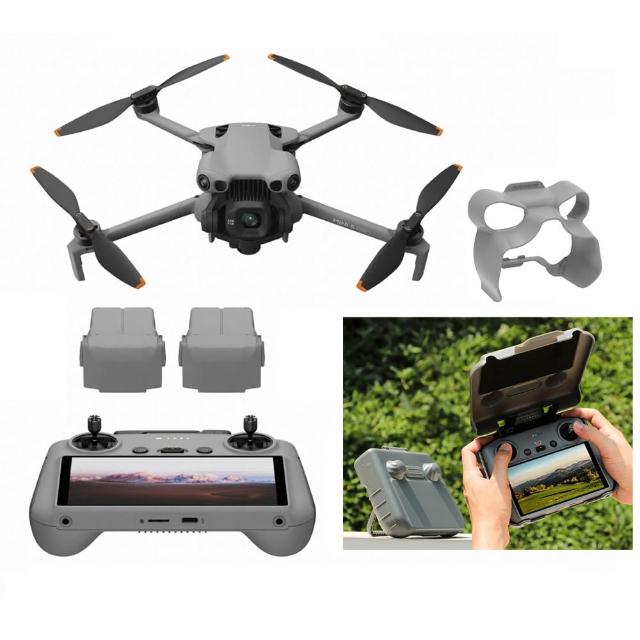 【DJI】MINI 5 PRO 帶屏組長續航暢飛套裝 DJI RC 2遙控器+二合一遮光板收納盒+鏡頭遮光罩+專屬配件(公司貨)