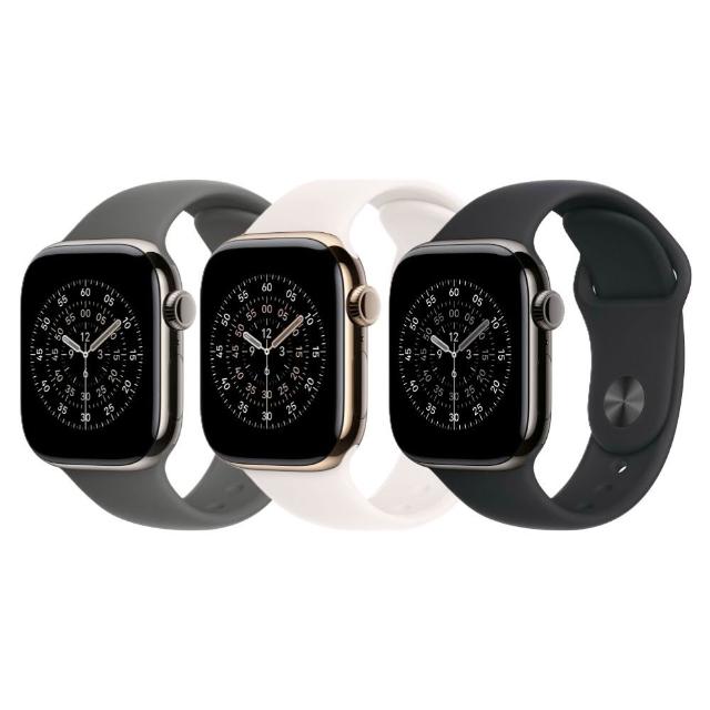 【Apple】Apple Watch S11 GPS + 行動網路 46mm(鈦金屬錶殼配運動型錶帶)