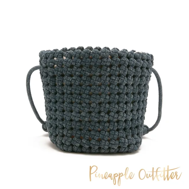 【Pineapple Outfitter】網格抽繩水桶斜肩包(深藍色)
