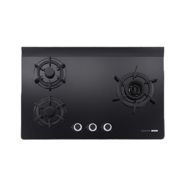 【SAKURA 櫻花】三口雙炫火玻璃檯面爐G2932AG_左/右乾燒(原廠安裝-官方直營)