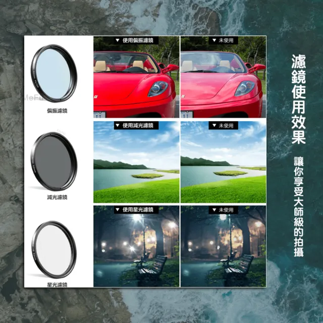 【APEXEL】七合一全色漸變外接手機濾鏡(濾鏡/漸變濾鏡/偏光/星光/CPL/ND鏡)