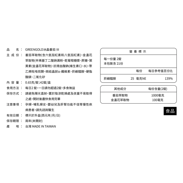 【GREEN GOLD】品牌大使x李多慧-冰晶番茄42顆x2盒(共84顆)