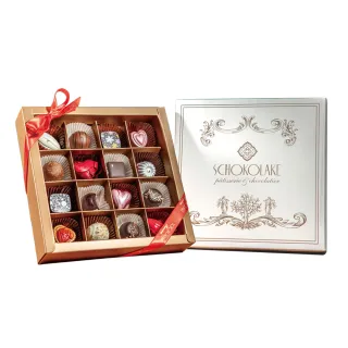 【巧克力雲莊】經典禮盒16入-純手工含餡巧克力(附提袋_情人節送禮)