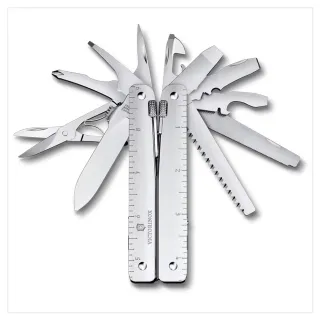 【VICTORINOX 瑞士維氏】Swiss Tool MX 工具鉗 115mm/26用/銀(3.0327.MN)