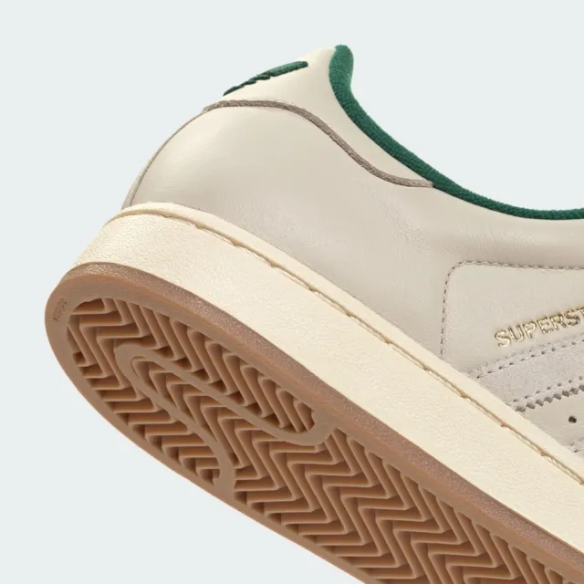 【adidas 愛迪達】Superstar II 男 休閒鞋 貝殼鞋 舒適 米 綠(JQ3216)