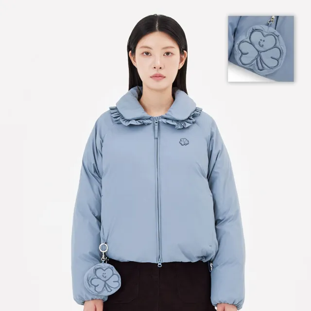 【Mark Gonzales】女裝 CLUV 立領 PADDED 外套-灰藍色