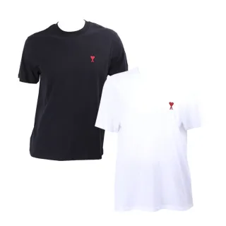 【AMI PARIS】Red Ami De Coeur 紅心A補丁純棉短袖TEE T恤 男女可穿-2色可選