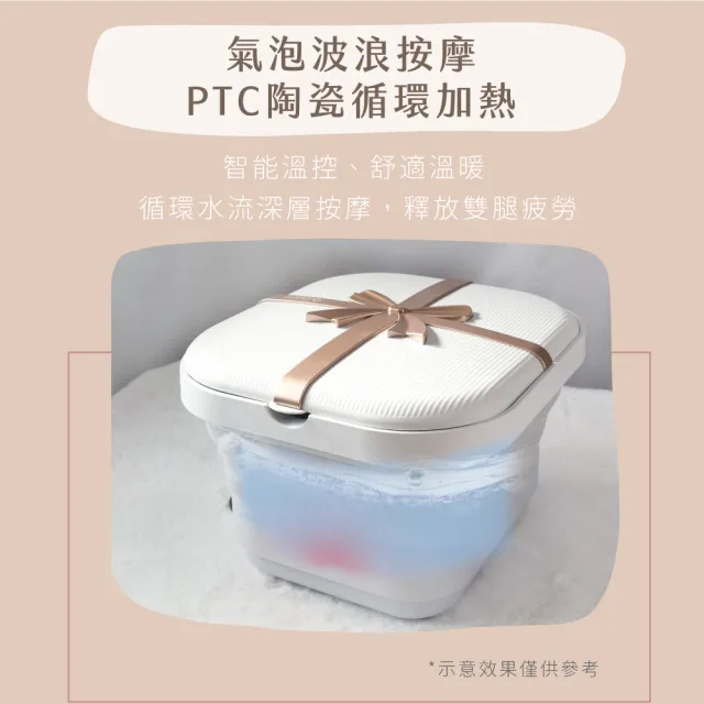 【KINYO】美型氣泡按摩摺疊足浴機 泡腳機(ABF-135)