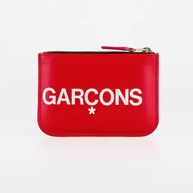 【Comme Des Garcons CDG】雙11 川久保玲拉鍊零錢包(紅)