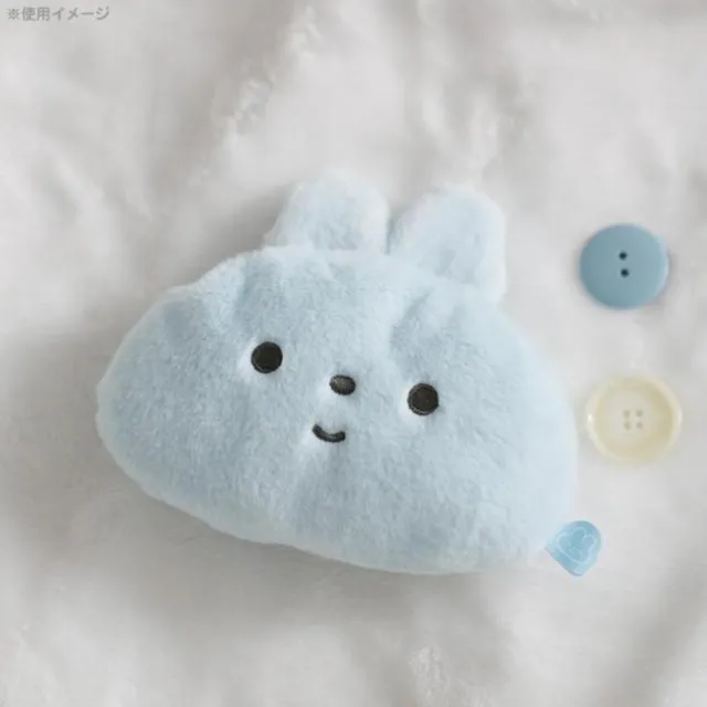 【小禮堂】雙11 San-X 健忘兔 絨毛造型零錢包吊飾 大臉款