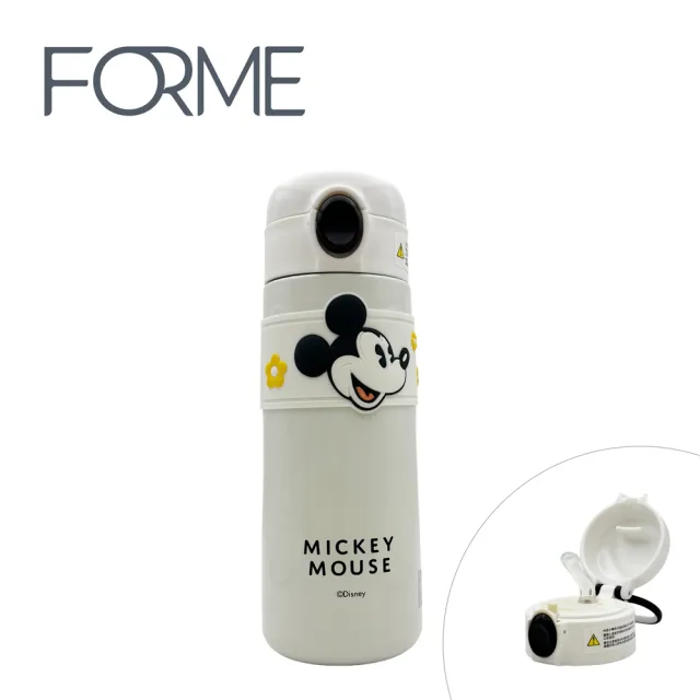 【Disney 迪士尼】正版授權_316不鏽鋼保溫 吸管彈跳杯 500ml(多款可選)