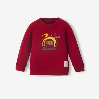 【Roots】CNY新年 Roots 小童-YEAR OF THE HORSE CREW 圓領上衣(紅色)