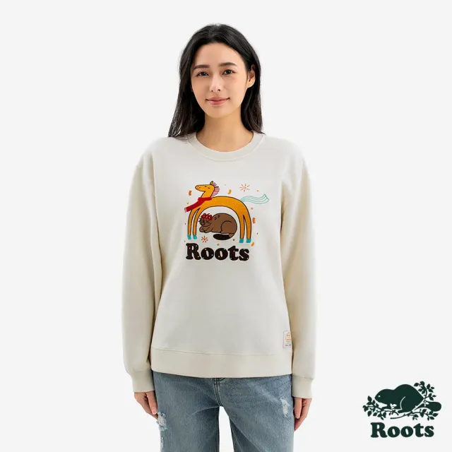 【Roots】CNY新年 Roots 女裝- YEAR OF THE HORSE 圓領上衣(象牙白)