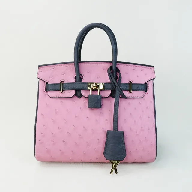 【M2nd】珍稀鴕鳥皮迷你柏金包(T9407A)