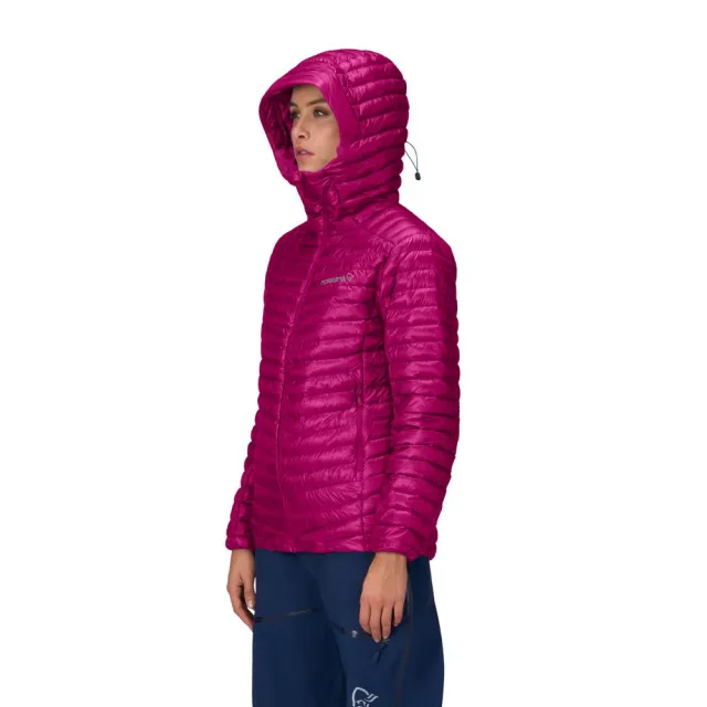 【NORRONA】trollveggen superlight down800 連帽外套 女款 紫紅色