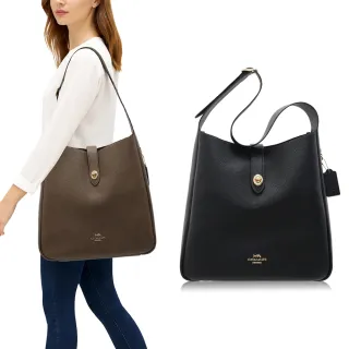 【COACH】本季精選 十字紋皮 / 中款 / 兩用 斜背包(兩色可選)