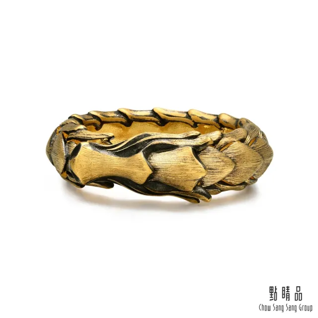 【點睛品】霸氣神龍 黃金戒指_計價黃金(港圍21號)