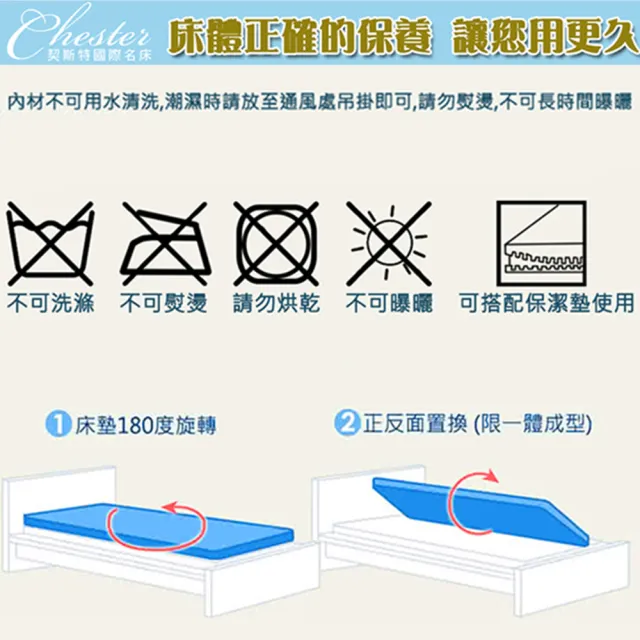 【Chester 契斯特】床墊 獨立筒 薄形 薄墊 經典職人緹花布-5尺(雙人)