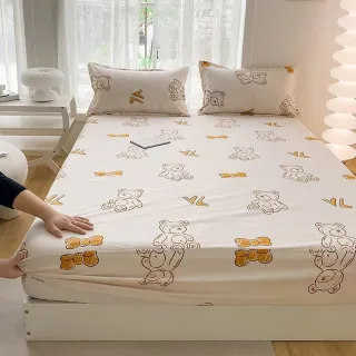 【寢聚 Sleep Club】超防水防塵防蹣 保潔墊 床包 4色任選(單人/雙人/加大任選 床包 床單 床墊 床套)