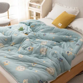 【寢聚 Sleep Club】韓系針織棉雲朵被 四季被 棉被 涼被 多色任選 雙人被 150x200cm 涼被/冷氣毯