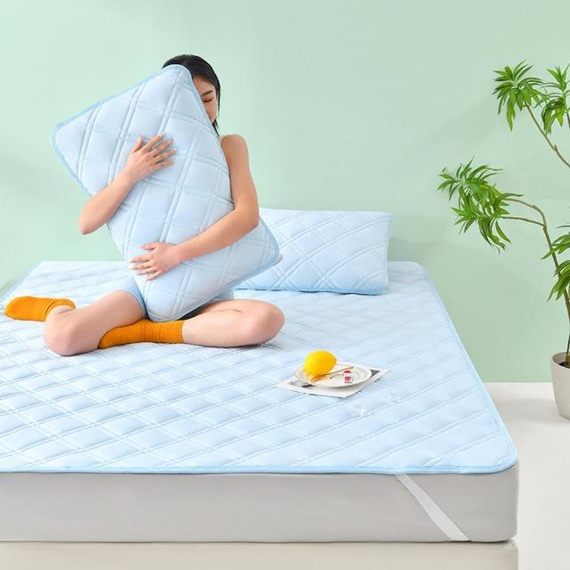 【Sleep Club】日本透氣涼感墊 涼墊 冰涼墊 涼蓆 日式床墊(單/雙/加大任選 附同款枕頭套)