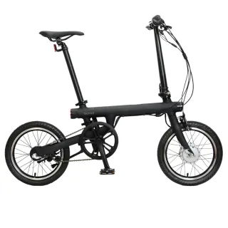 【騎記QiCYCLE】EF1台製歐規版 續航45公里 16吋內變三速電動輔助折疊腳踏車-消光黑(電輔車/小折/通勤車)