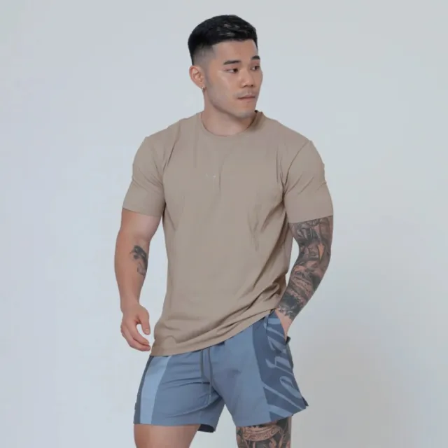 【VERVE】Core186™ 肌肉訓練短袖(高彈性、高延展、吸濕快乾、抗UV、柔軟、顯肩、顯壯、合身、訓練短袖)