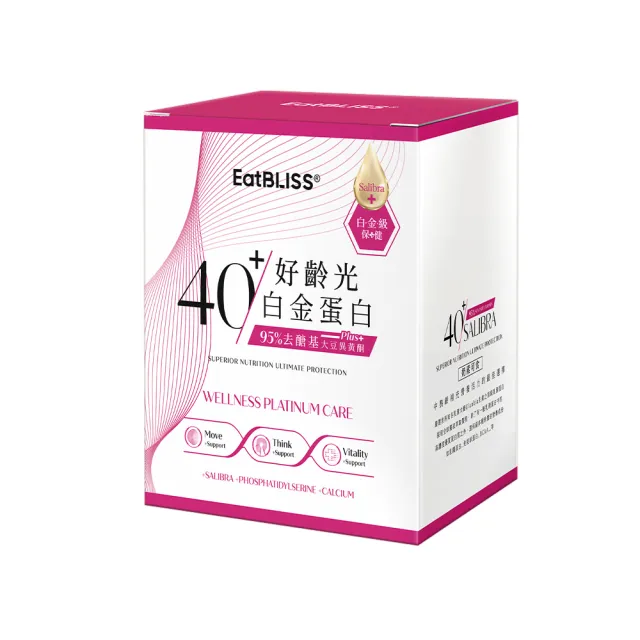 【EatBLISS 益比喜】好齡光白金蛋白大豆異黃酮plus 奶素(10包/盒 優蛋白幫助肌肉生長)
