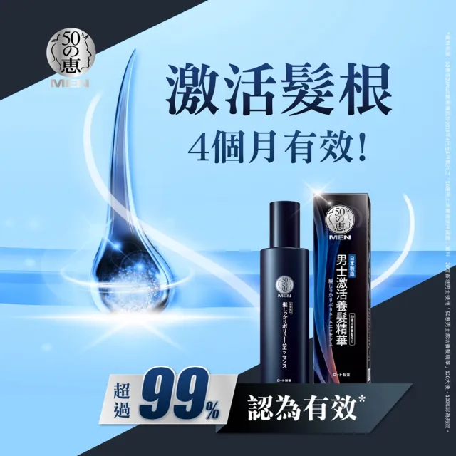 【50 惠】男士激活養髮精華 160mL(日本樂敦製藥 頭皮精華 強韌髮根 增加豐盈感)