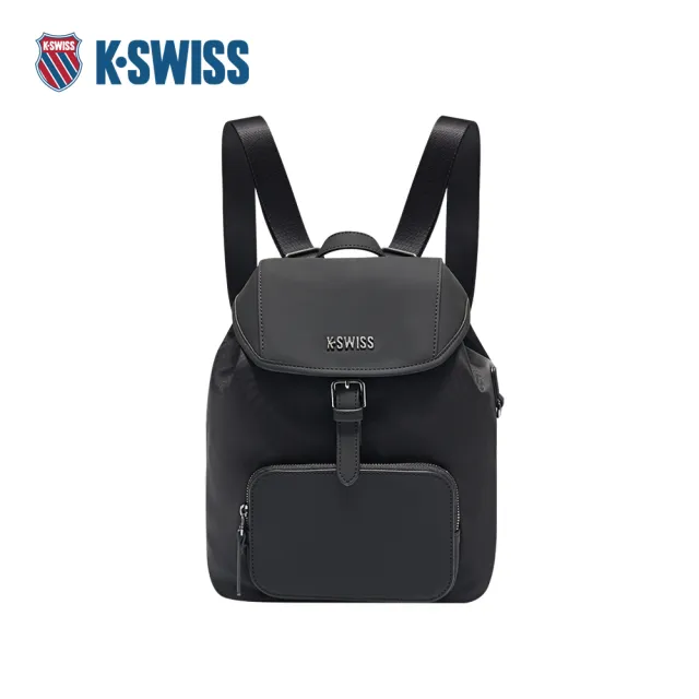 【K-SWISS】雙肩包 BAG KC7513WCBP51 後背包 男款女款 黑色 BG647-008