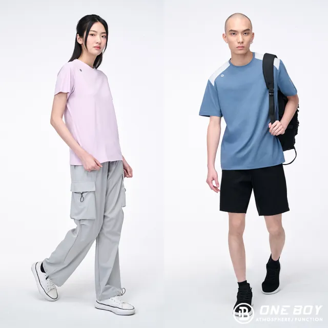 【ONE BOY】冰感A級冰科技UPF50+防曬吸濕透氣孔剪接冰鋒T恤(N250321)