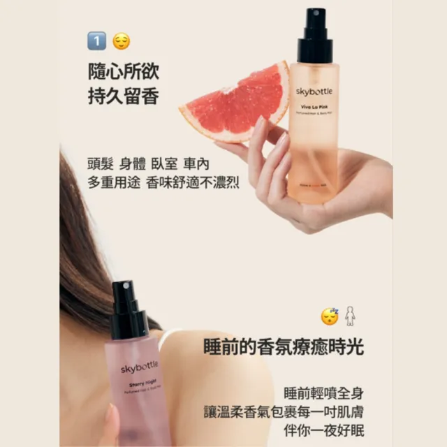 【Skybottle】韓國身體髮香噴霧100ml-4款任選*2入