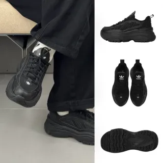 【adidas 愛迪達】Adidas Originals Ozgaia 黑色 厚底 增高 老爹鞋 韓系休閒鞋 JQ4110