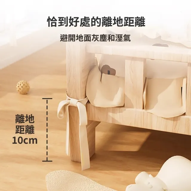 【Quality 聚家】寵物窩 寵物床 實木離地狗窩 狗床貓窩 特大床 58*42*30CM/堅固耐用/圓角設計