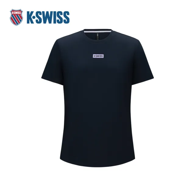 【K-SWISS】運動短袖 TSHIRTKC7532WCTS13 T恤 圓領 女款 深藍色 1912464-014