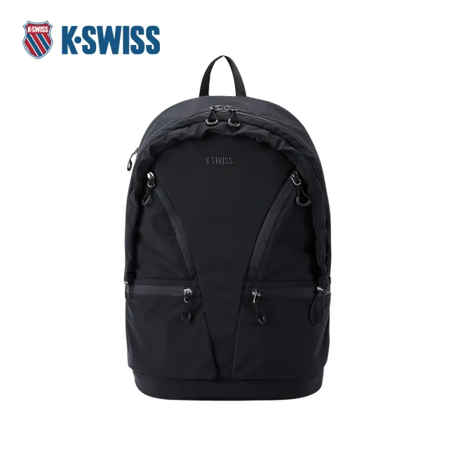 【K-SWISS】雙肩包 WS PREF BACKPACK BAG 運動 後背 中性 男款 女款 黑色 BG675-008