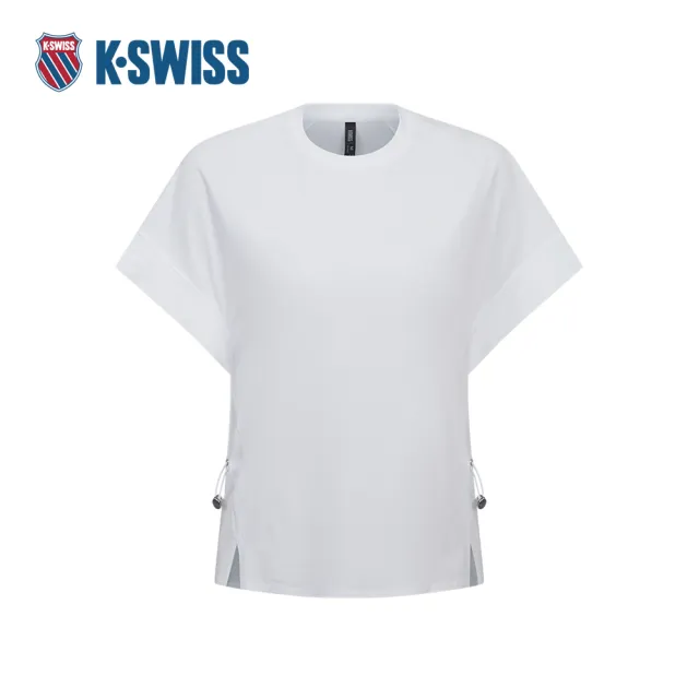 【K-SWISS】短袖T恤 SHIRTKC7522WSTS29 休閒 女上衣 白色 1911659-101