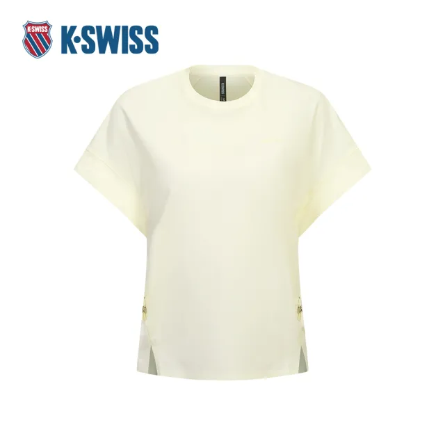 【K-SWISS】短袖T恤 SHIRTKC7522WSTS29 休閒 女上衣 黄槿色 1911659-707