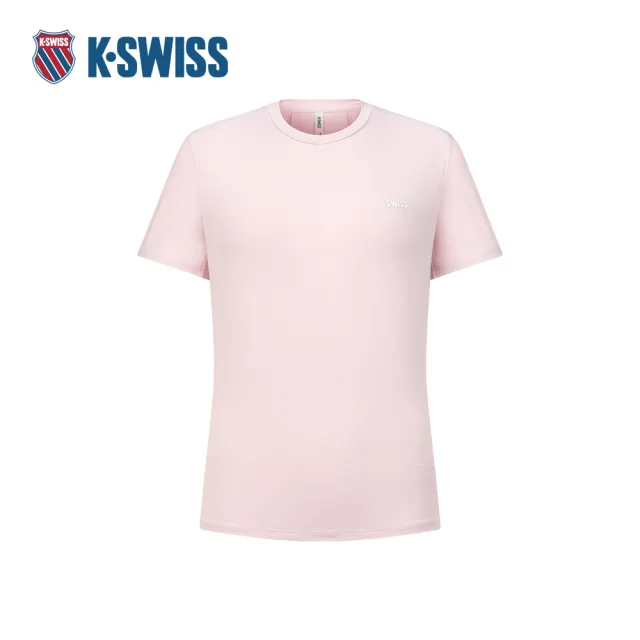 【K-SWISS】運動T恤 SHIRTKC7522WFTS52 吸濕排汗 女上衣 粉紅色 1911665-606