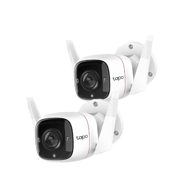 (兩入組)【TP-Link】Tapo C310 3MP 300萬畫素戶外WiFi無線網路攝影/ 監視器 IP CAM(IP66防水)