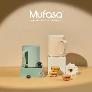 【Mufasa】4S 陶瓷靜音雙速磁旋攪拌杯(磁力攪拌杯 全機可洗 隨行咖啡 360ML杯   母親節禮物 聖誕禮物)