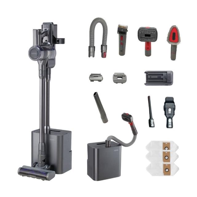 【GOOFINDS 谷凡】自動集塵吸塵器寵物美容組「鈦灰吸」(專利切換寵物美容站/ 自動集塵科技/ V3DS)