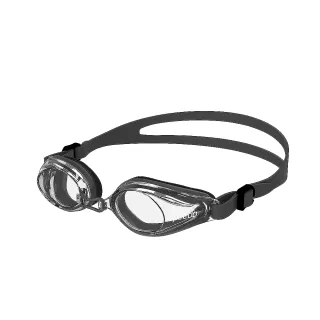 【SPEEDO】成人運動泳鏡 Edge(黑/透明)