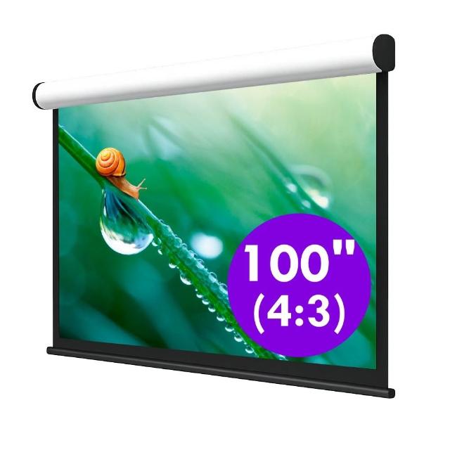 USA優視雅 100吋 4:3 樂享經濟款電動布幕(台灣製造)