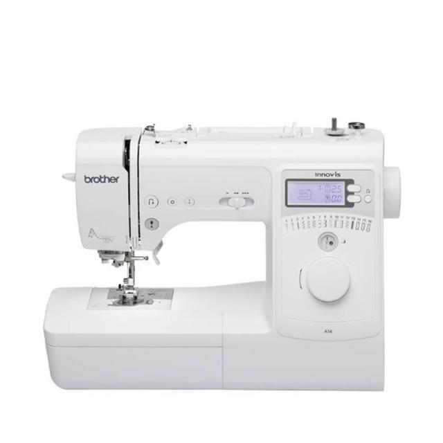 【Brother 兄弟牌】先進式自動穿線智慧型電腦縫紉機 A16(7排送布齒/16種花樣/液晶螢幕)