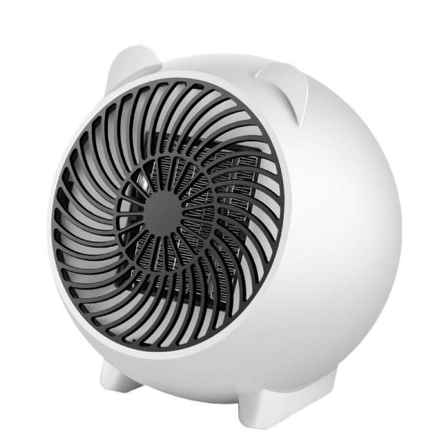 【HOMii】便攜迷你暖風機 貓耳款(暖腳器 電暖器 居家暖風機 小暖器 桌上暖風機 情人節禮物 暖風扇)