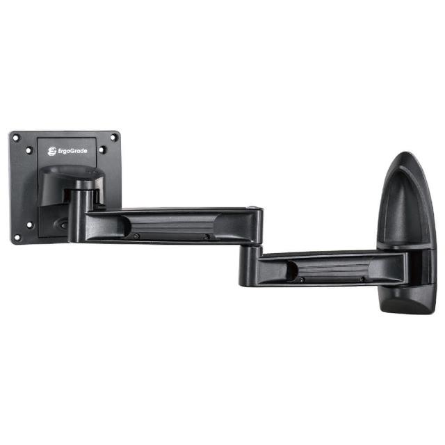 EGAR210Q壁掛架採用金壓鑄成型與鋼塑膠材質結合，具備雙臂拉伸設計，可隨意變換視距，讓眼睛不再疲憊。高度藏線設計，美化收線自如，適用於冷氣、視聽、按摩等裝置。VESA安裝孔位最大100x100mm，最小75x75mm，最大承重210KG，產品尺寸為284x231x142mm，黑色系外觀，安裝簡易快速拆卸。
