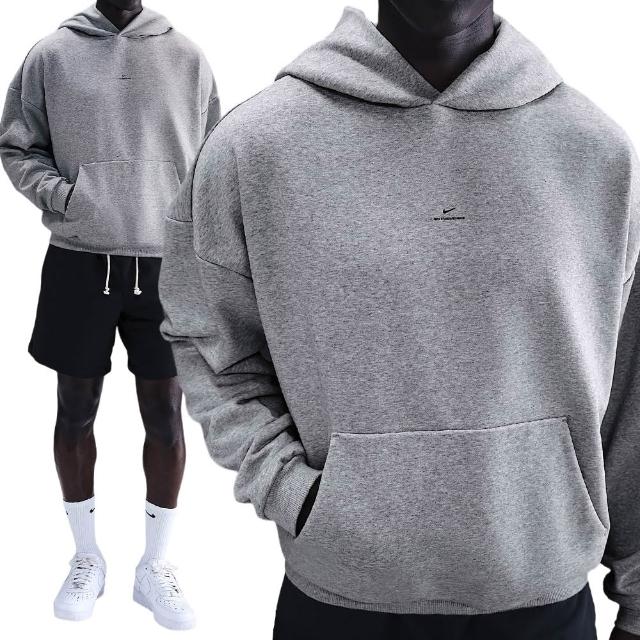 【NIKE 耐吉】As M Nk Tf Si Brsh Po Hd 男款 灰色 毛絨 帽T 長袖 IM5919-063